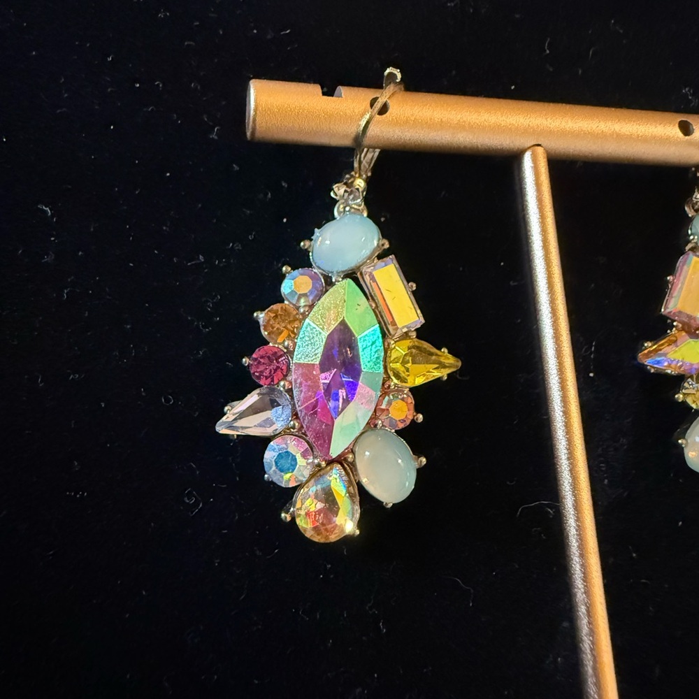 Betsey Johnson Multicolor Crystal Earrings - Picture 3 of 5
